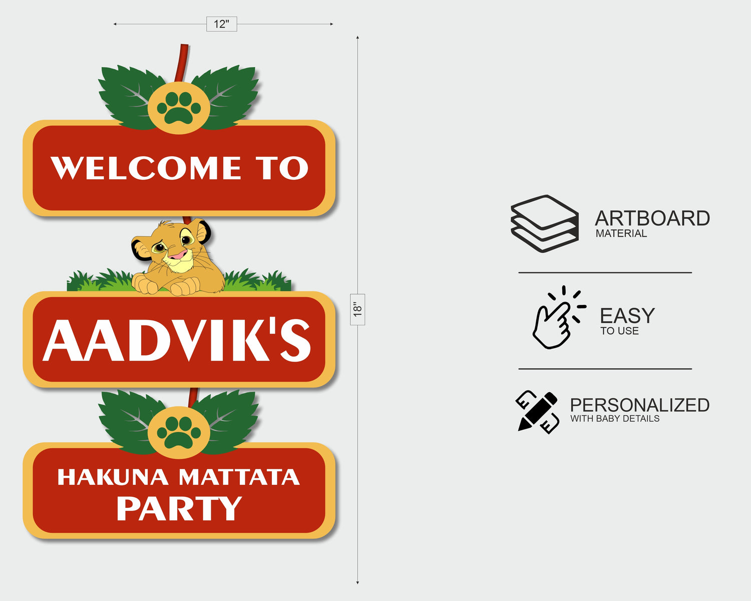 Lion King Theme Customized Welcome Board | Birthday Party Supplies – Party Supplies India lion-king-theme-customized-welcome-board-birthday-party-supplies-party-supplies-india
