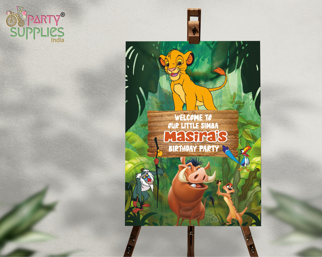 Lion King Theme Personalized Welcome Board