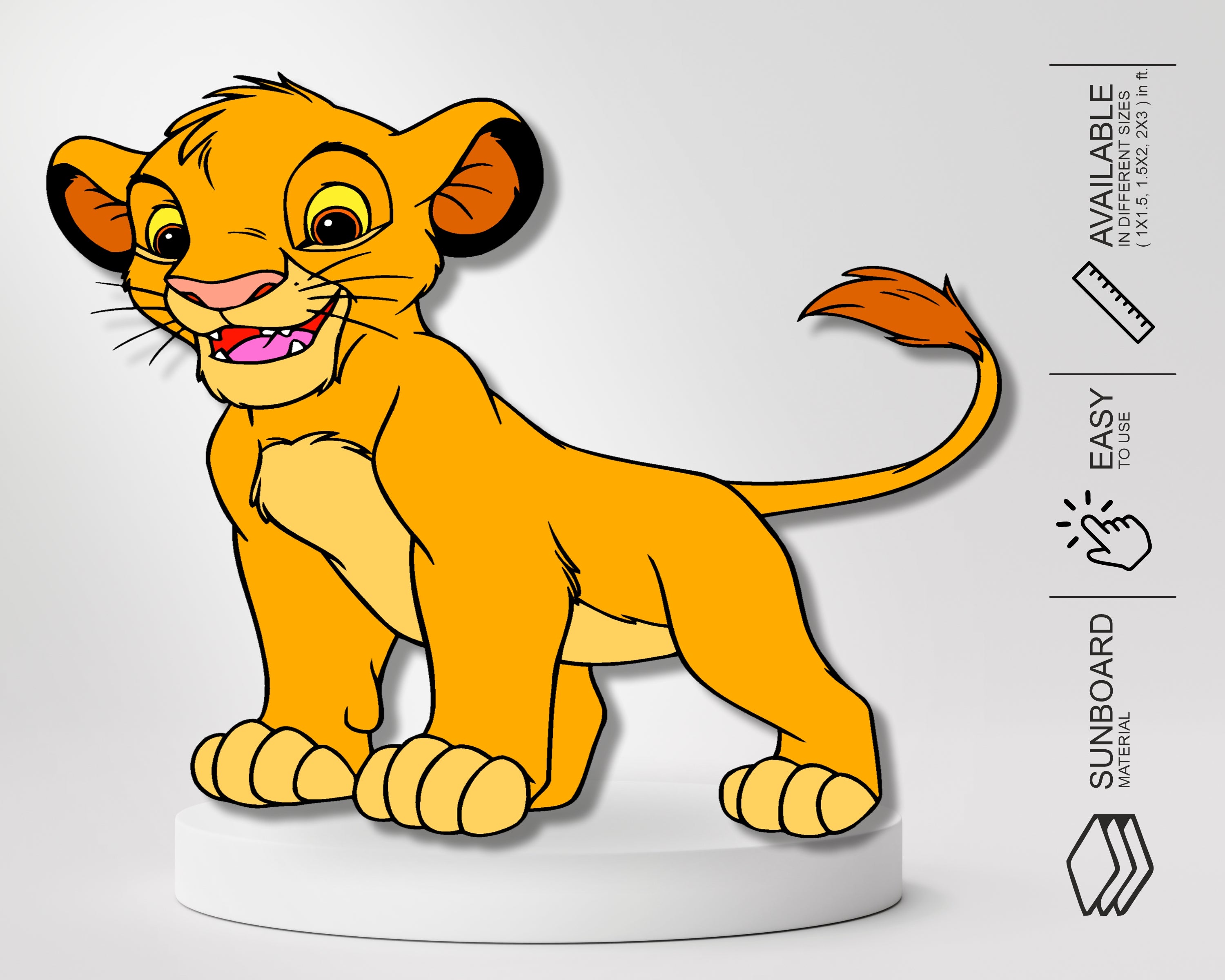 Lion King Theme Simba Cutout