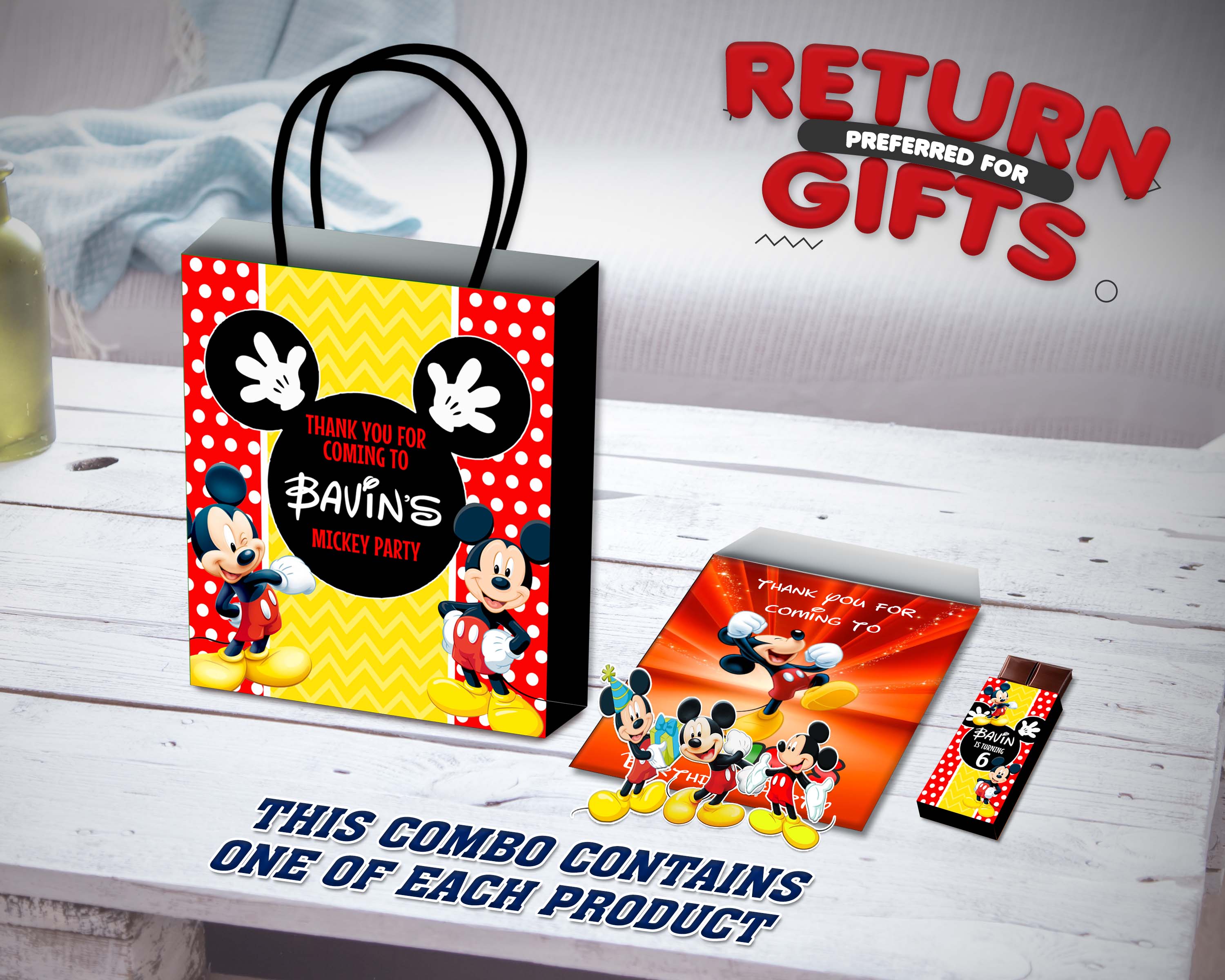Mickey Mouse Theme Return Gift Combo