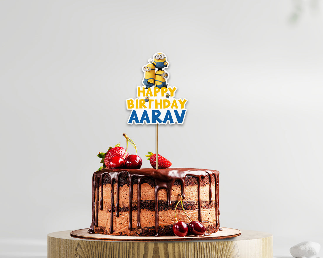Minion Theme Cake Topper
