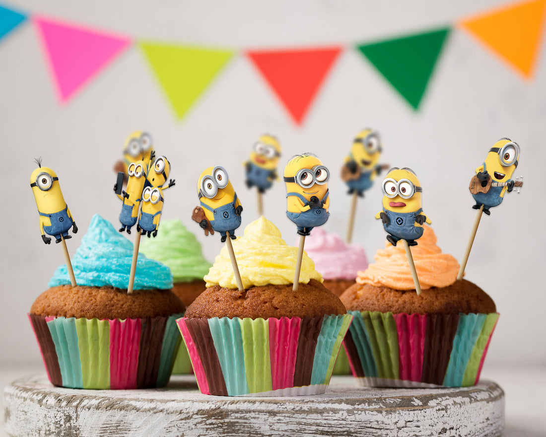 Minion Theme Cup Cake Topper