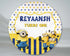 Minion Theme Customized Round Backdrop - image 1 of 4 | Party Supplies India