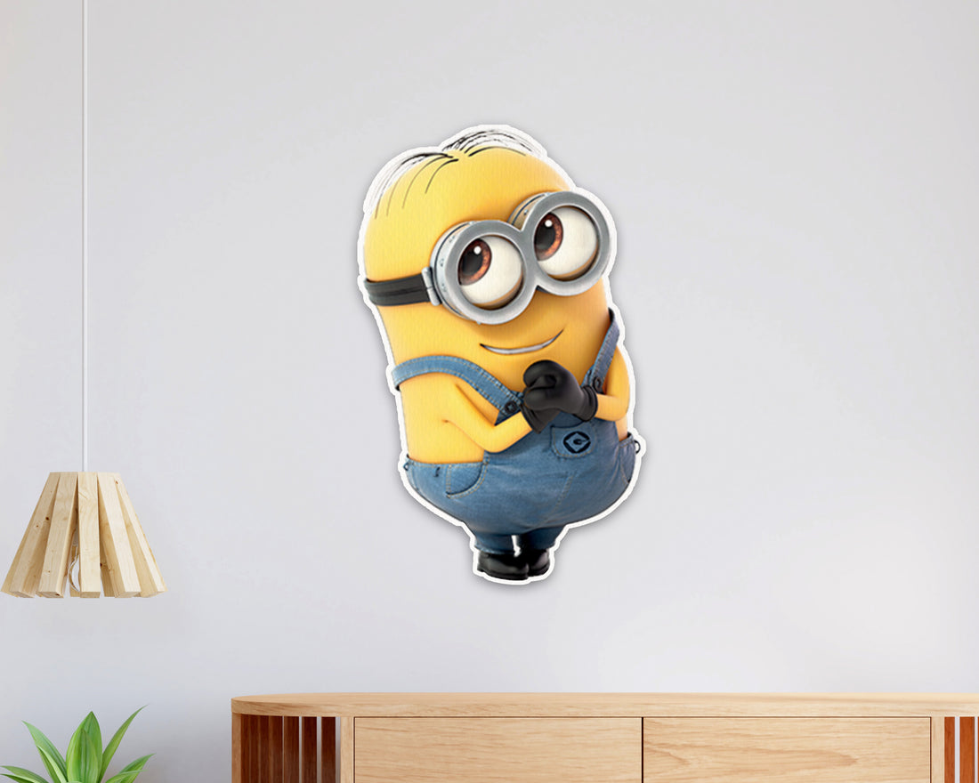 Minion Theme Cute Requesting Cutout