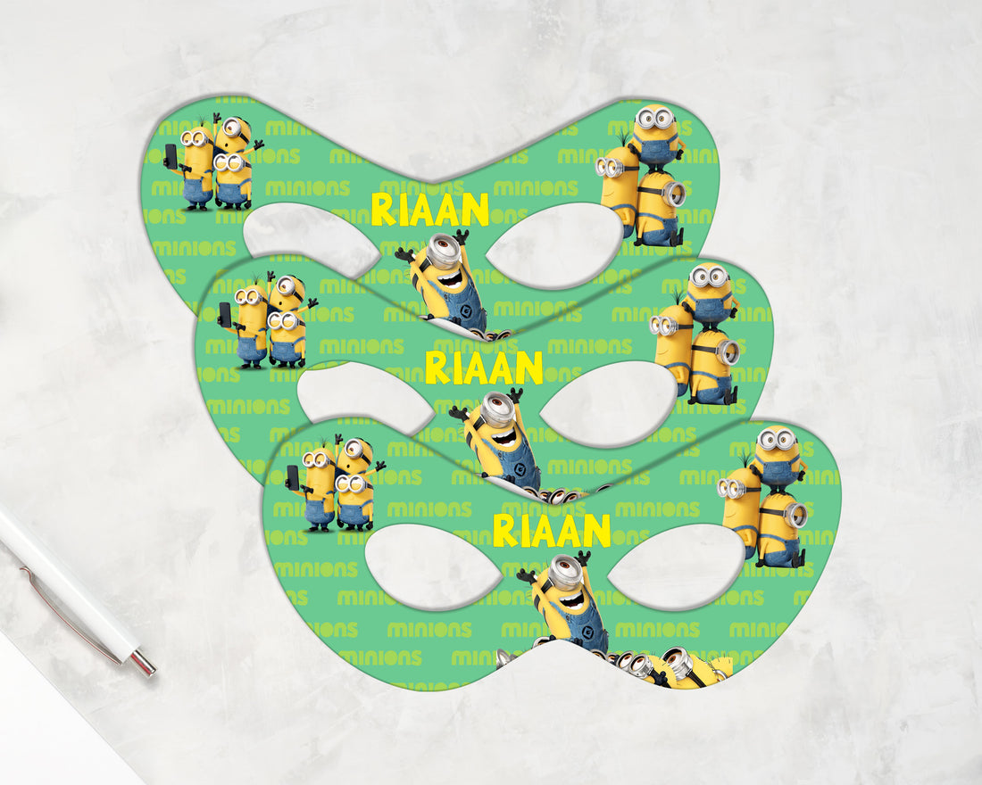 Minion Theme Personalized Eye Mask