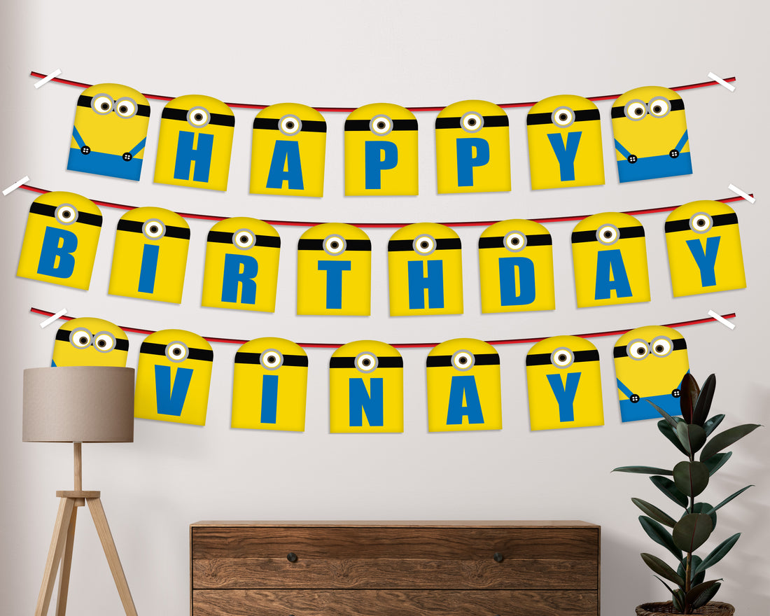 Minion Theme Personalized Hanging