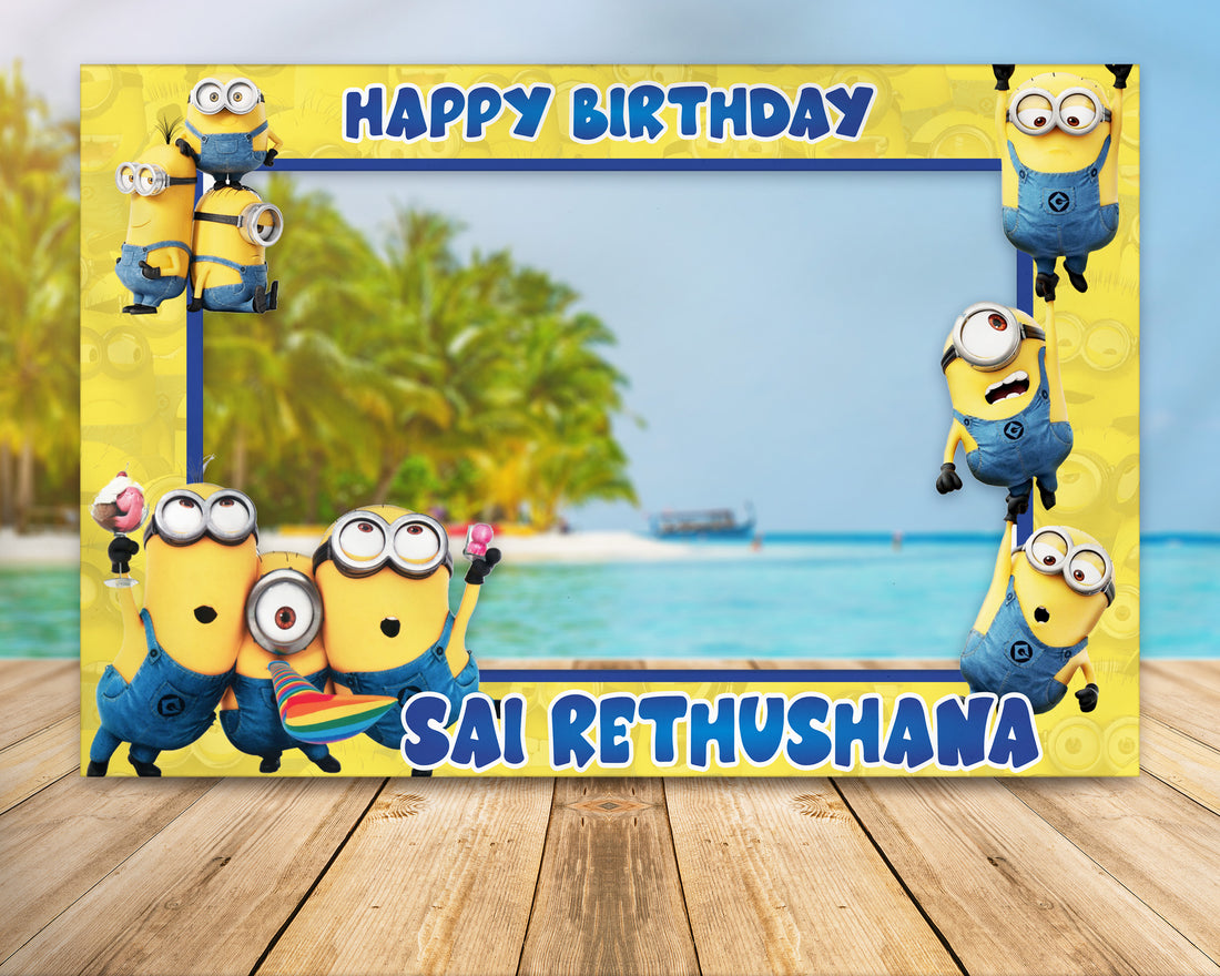 Minion Theme Personalized Photobooth