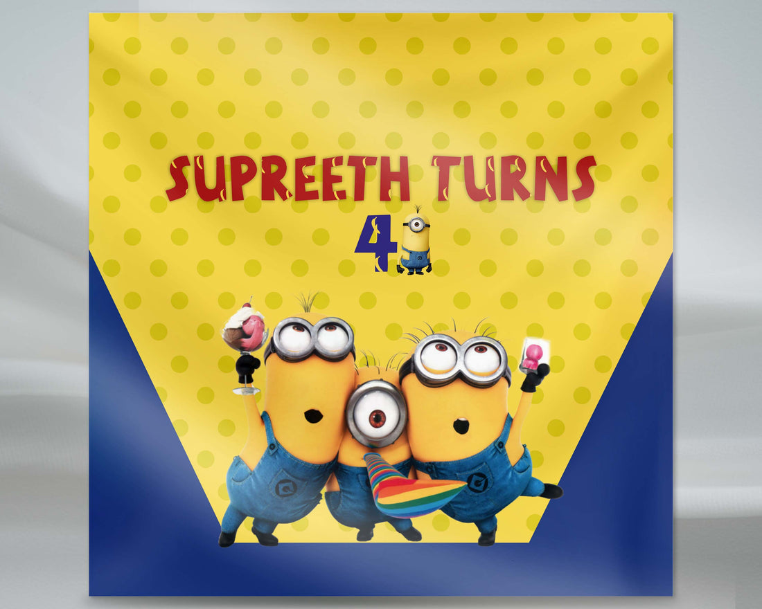 Minion Theme Square Backdrop