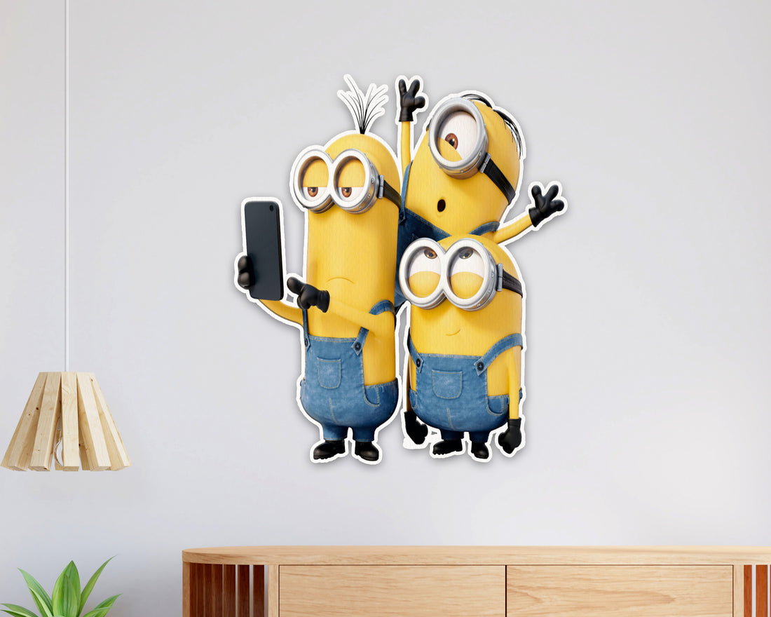 Minion Theme Taking Selfie Cutout