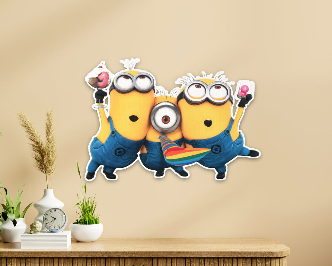 Minion Theme Triple Cutout