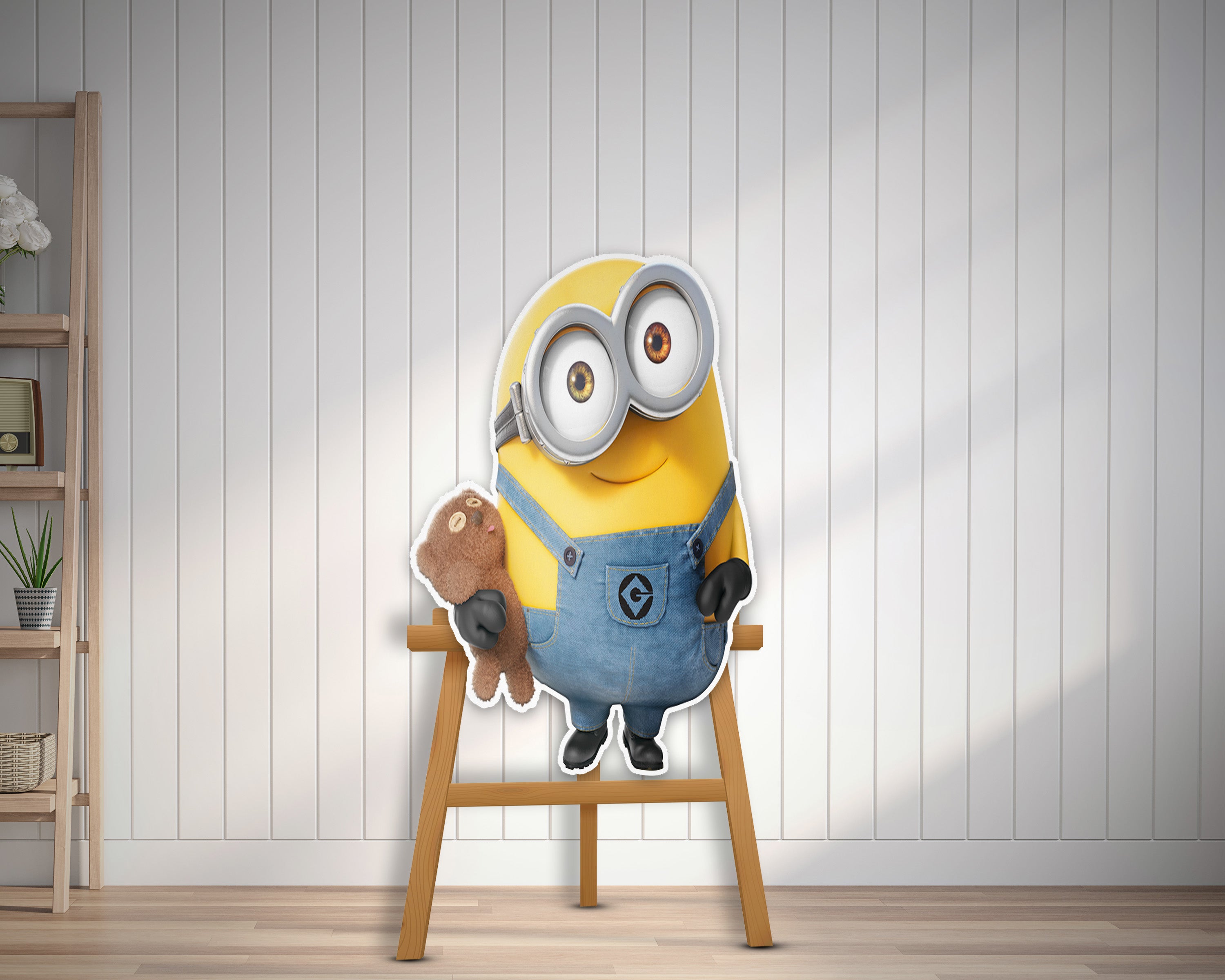 Minion Theme with doll in Hand Cutout