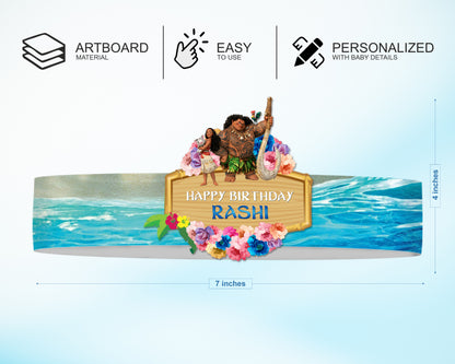 Moana Theme Crown Hat