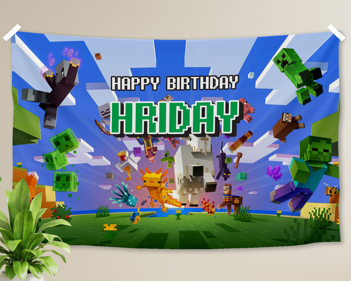 Minecraft Theme Backdrop