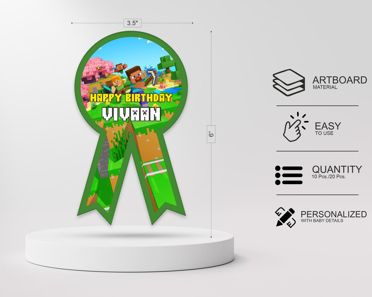 Minecraft Theme Badges