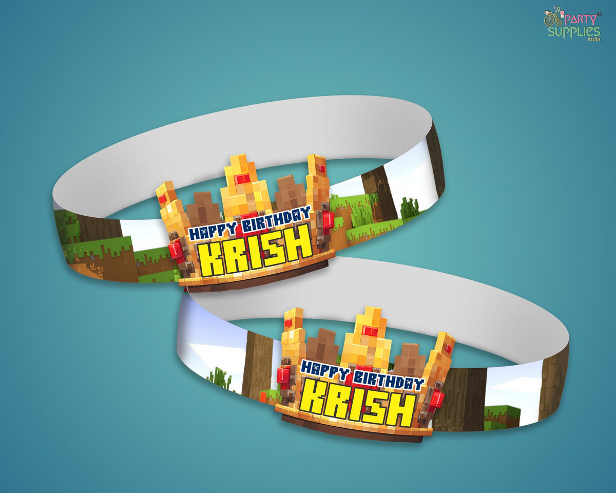 Minecraft Theme Crown Hat