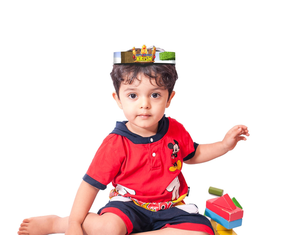 Minecraft Theme Crown Hat