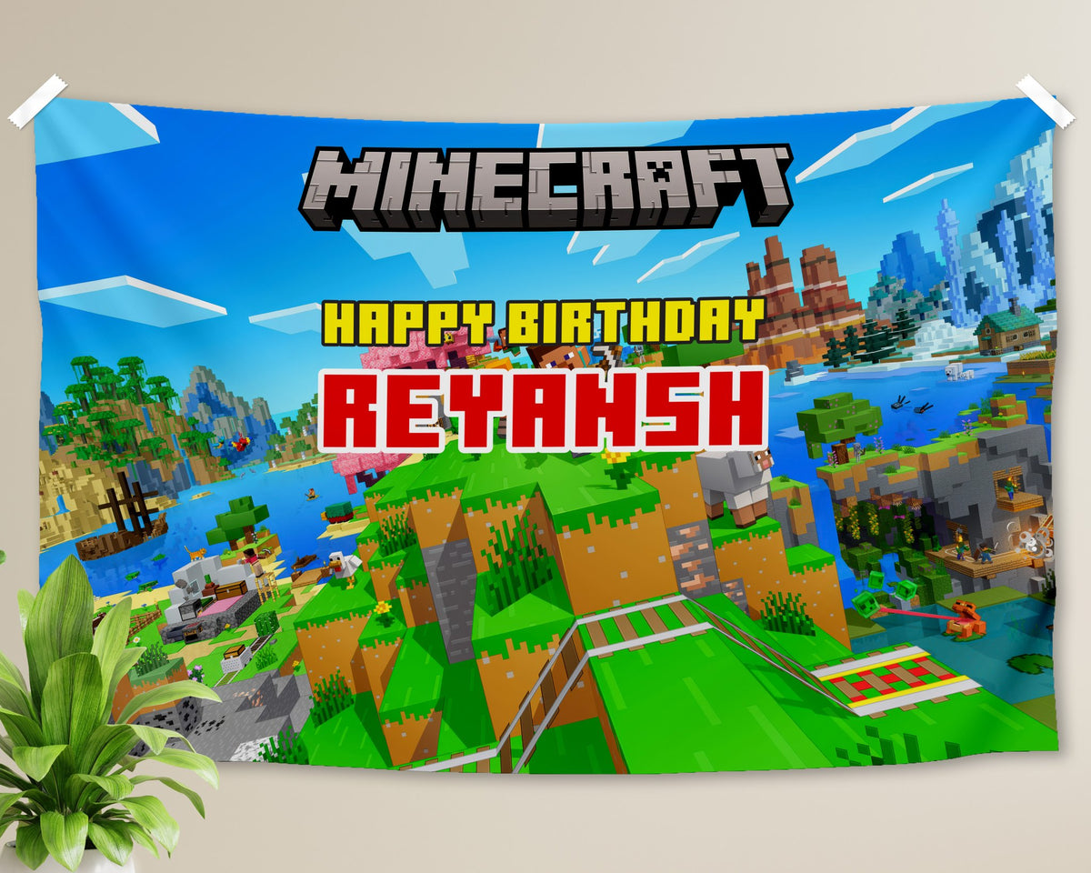 Minecraft Theme Customized Backdrop