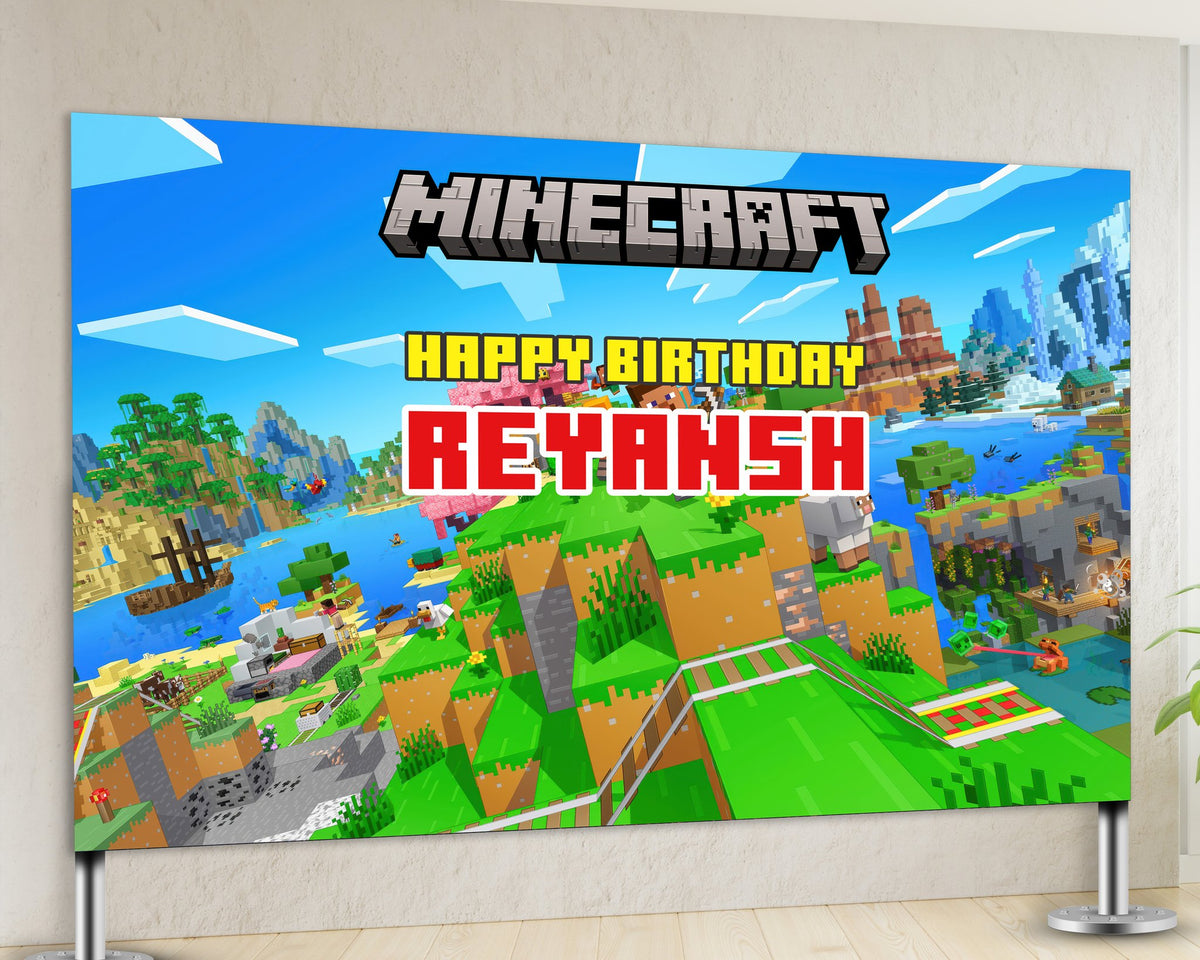 Minecraft Theme Customized Backdrop