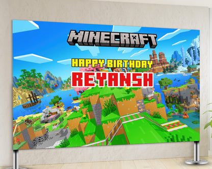 Minecraft Theme Customized Backdrop