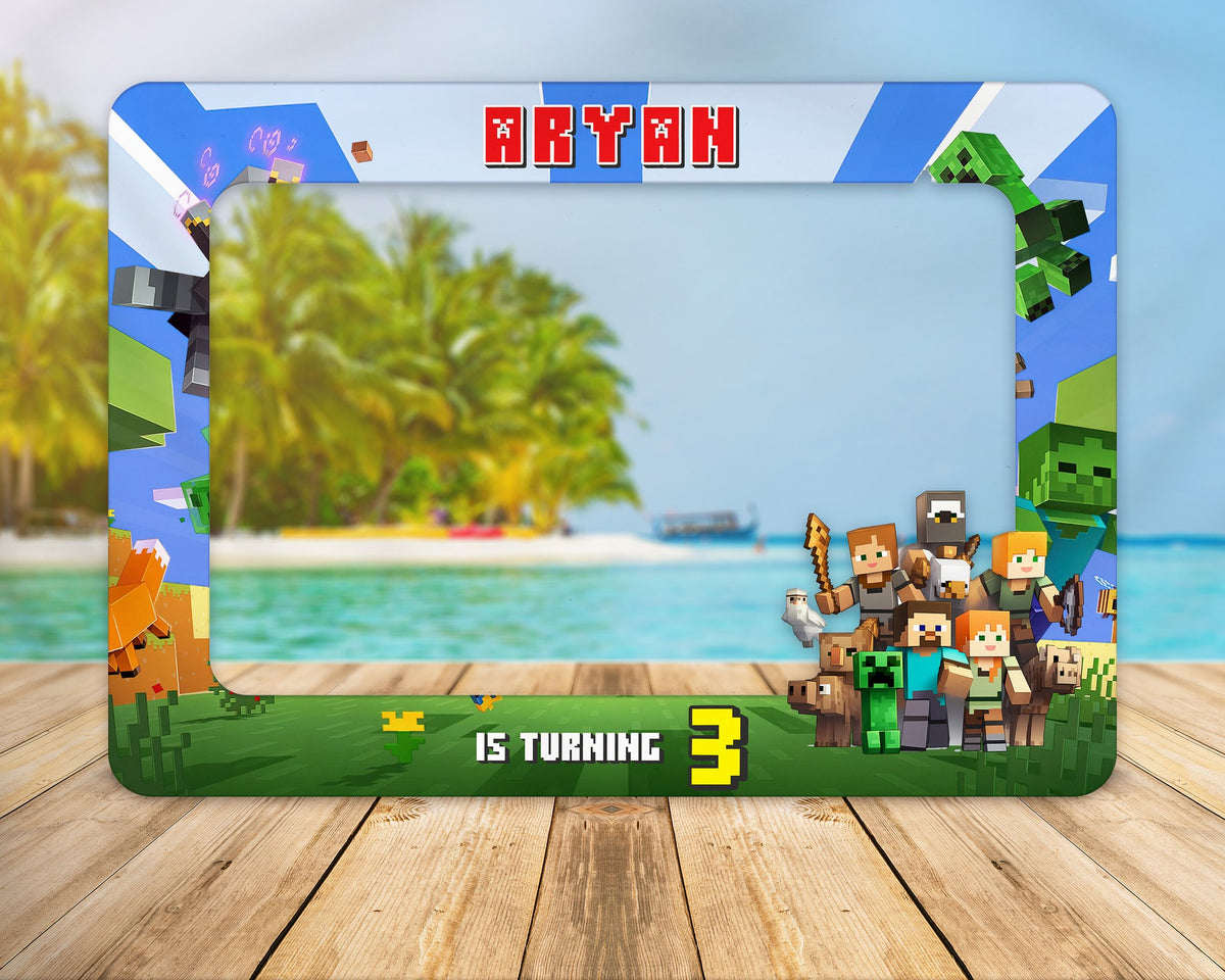 Minecraft Theme Customized Photobooth