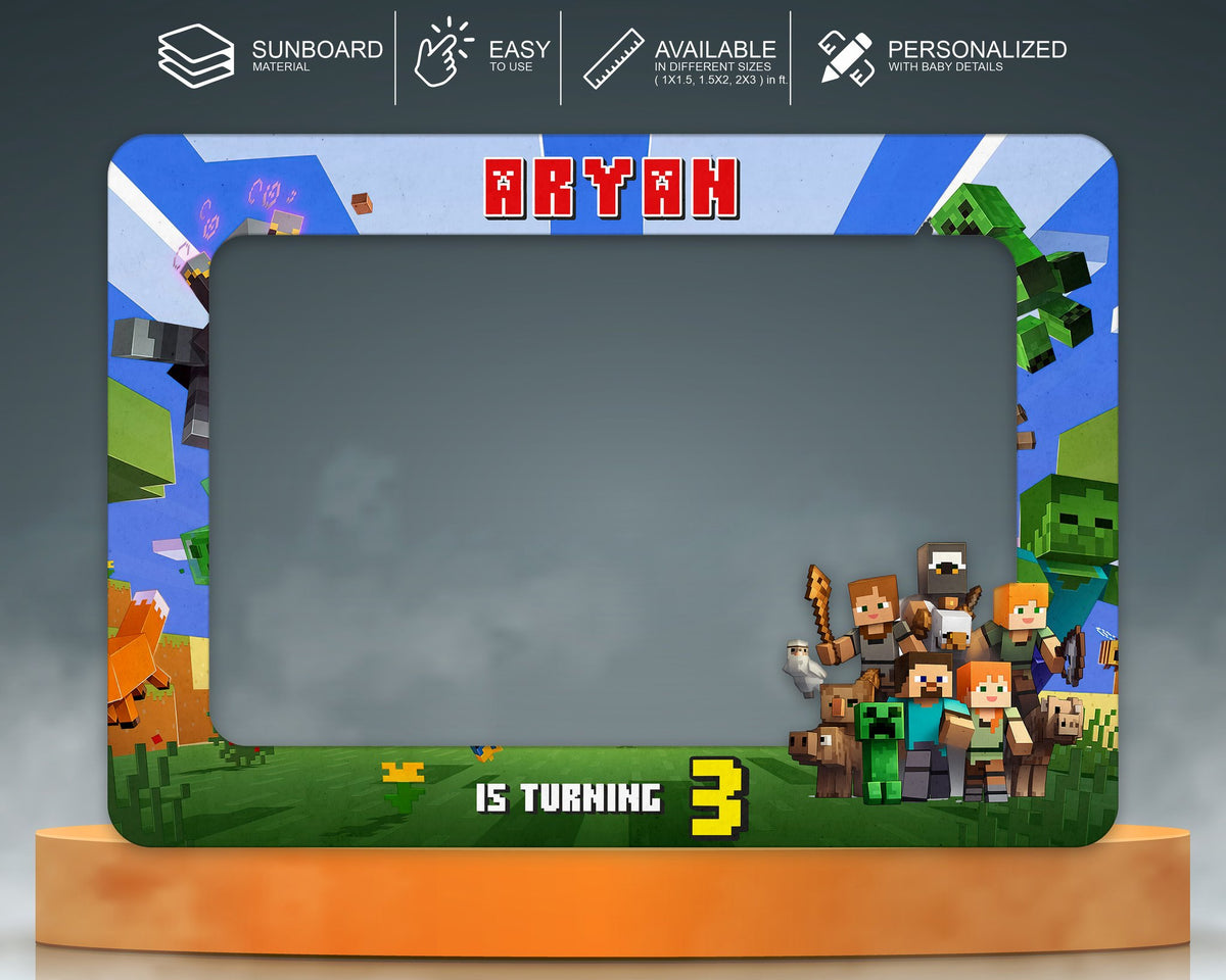 Minecraft Theme Customized Photobooth