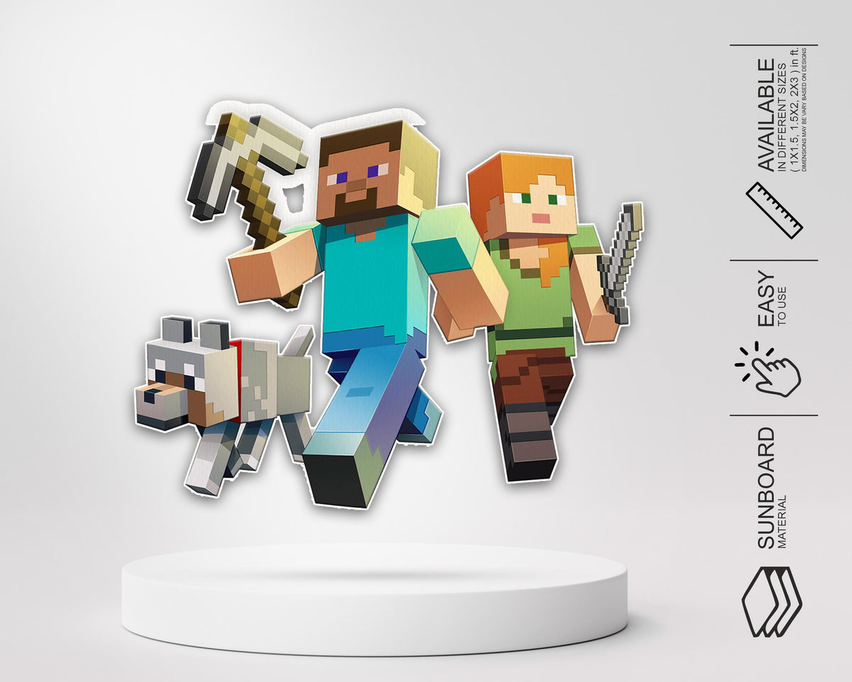 Minecraft Theme Cutout MIN-07