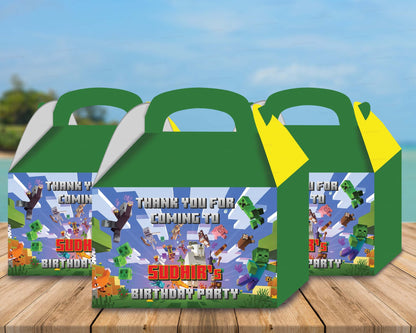 Minecraft Theme Goodie Return Gift Boxes