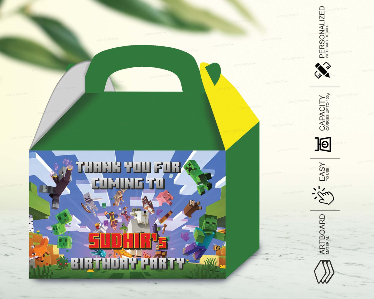 Minecraft Theme Goodie Return Gift Boxes
