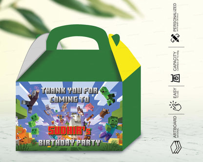 Minecraft Theme Goodie Return Gift Boxes