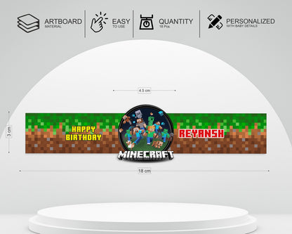 Minecraft Theme Hand Band