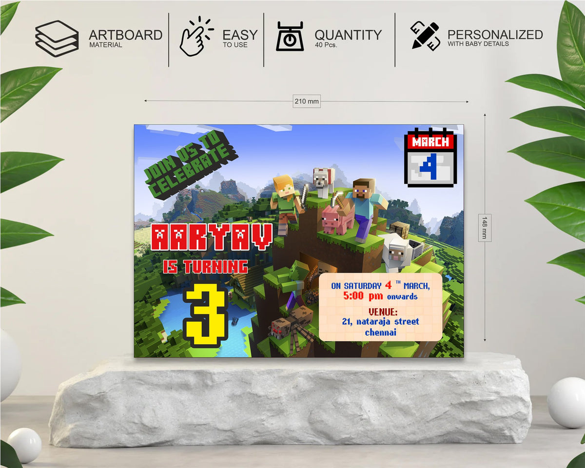 Minecraft Theme Invite