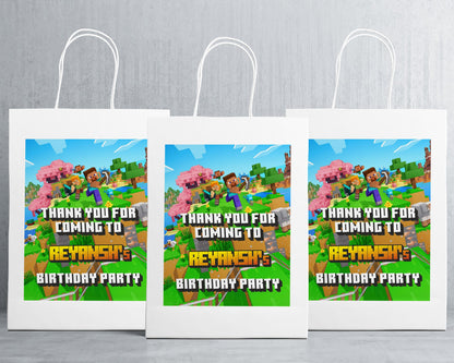 Minecraft Theme Oversized Return Gift Bag