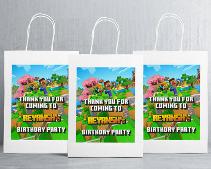 Mine Craft Theme Oversized Return Gift Bag