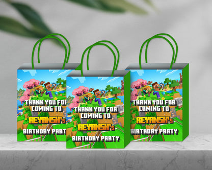 Mine Craft Theme Return Gift Bag