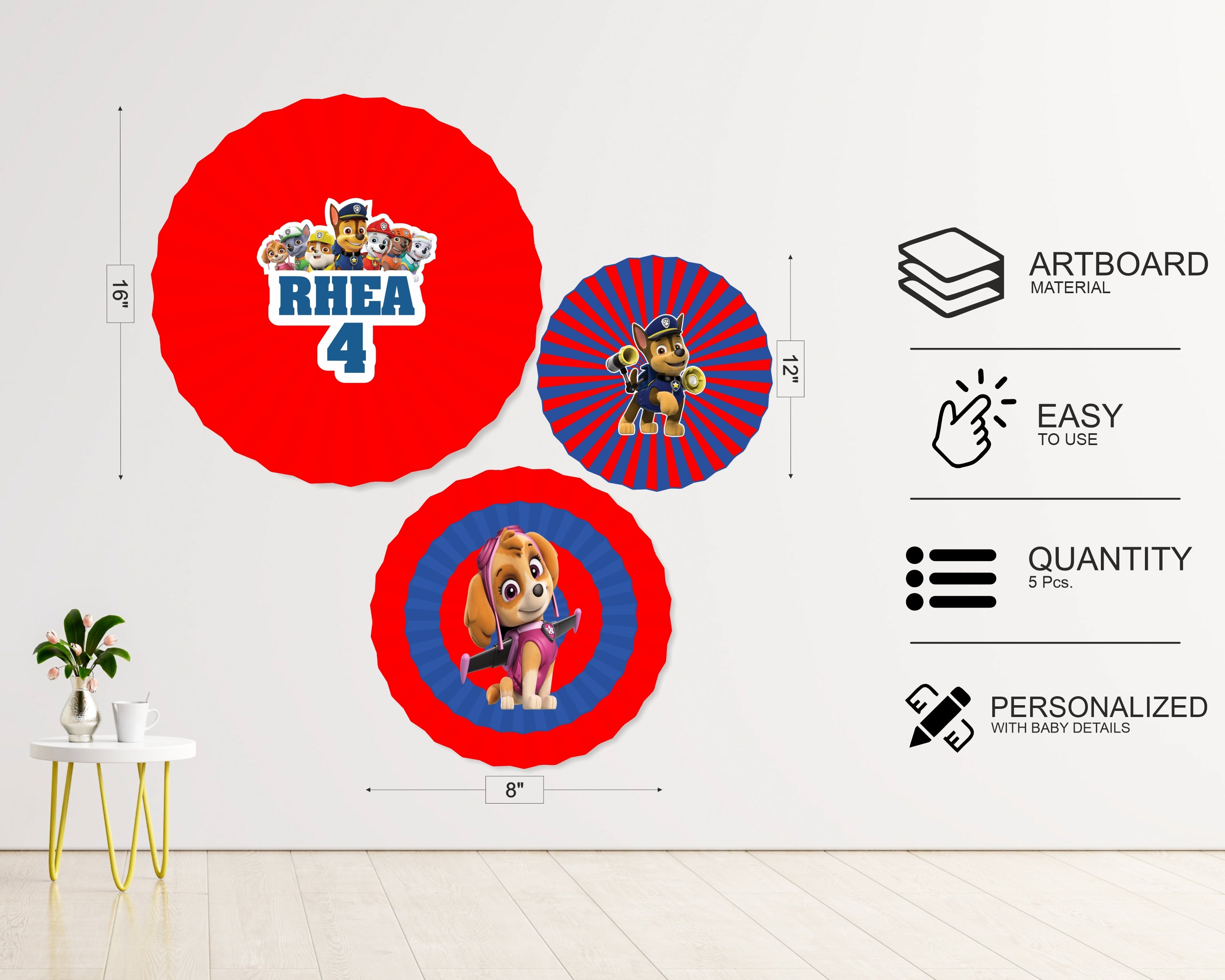 Paw Patrol Paper Fan