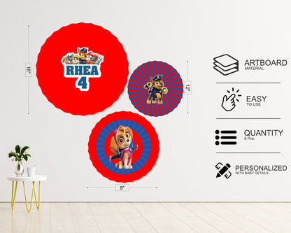 Paw Patrol Paper Fan