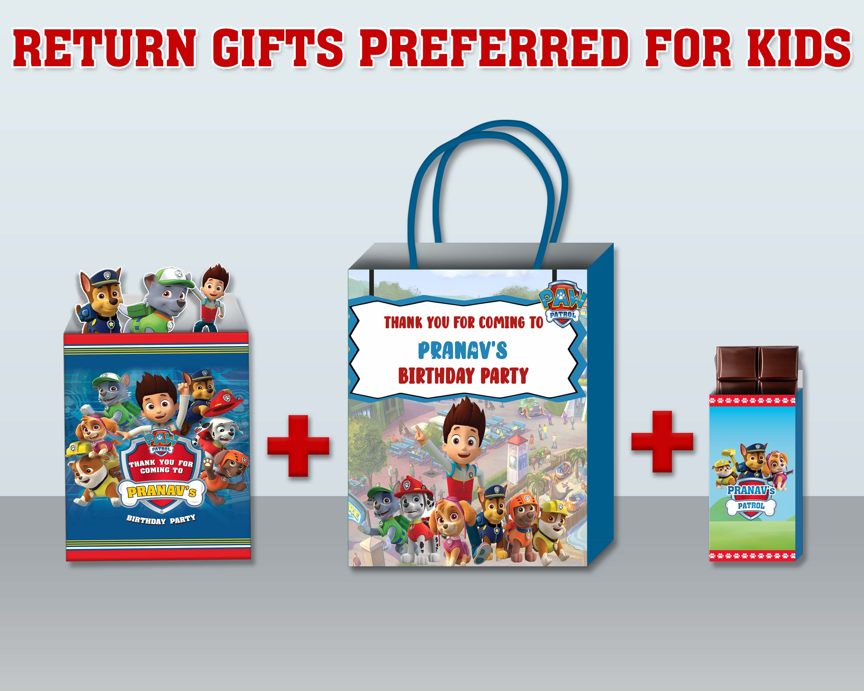 Paw Patrol Theme Return Gift Combo