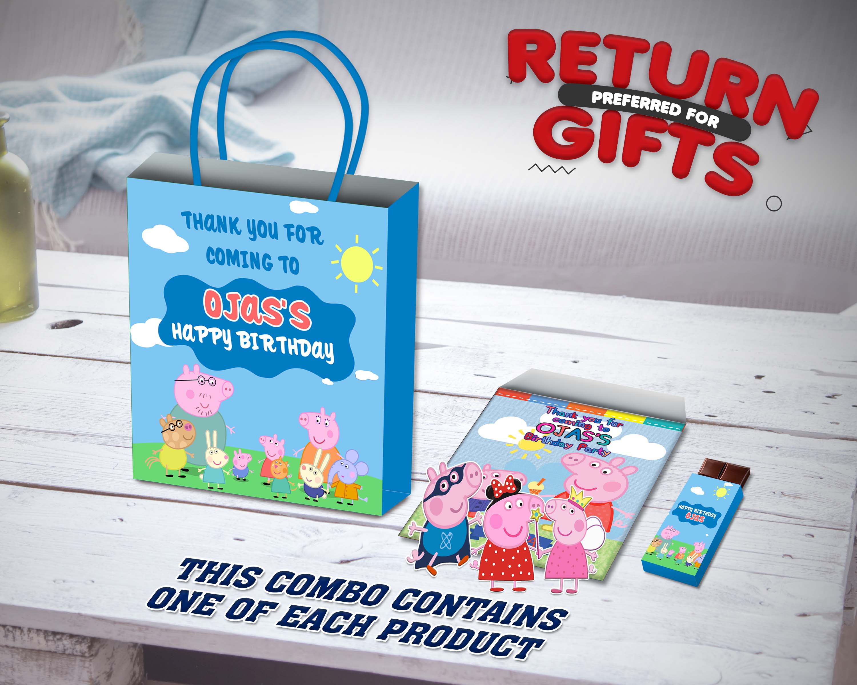 Peppa Pig Theme Return Gift Combo
