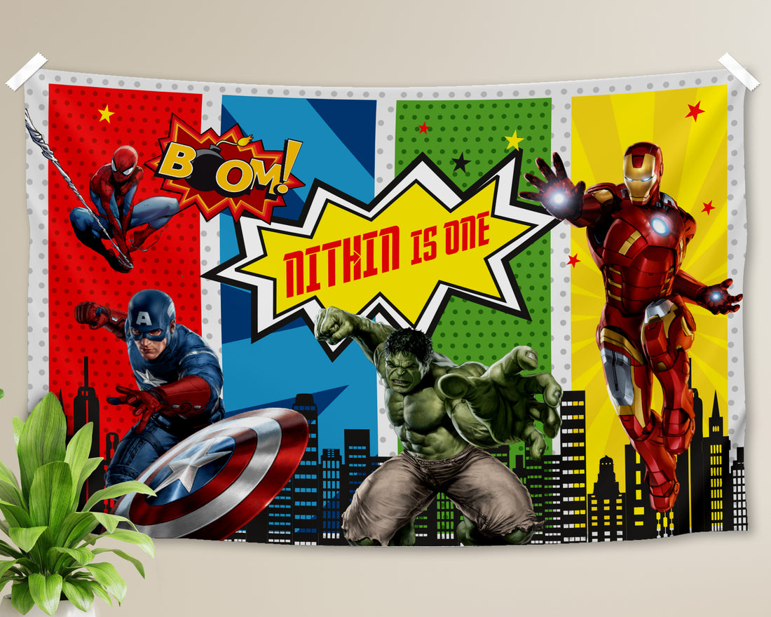 PSI Avengers Theme Backdrop