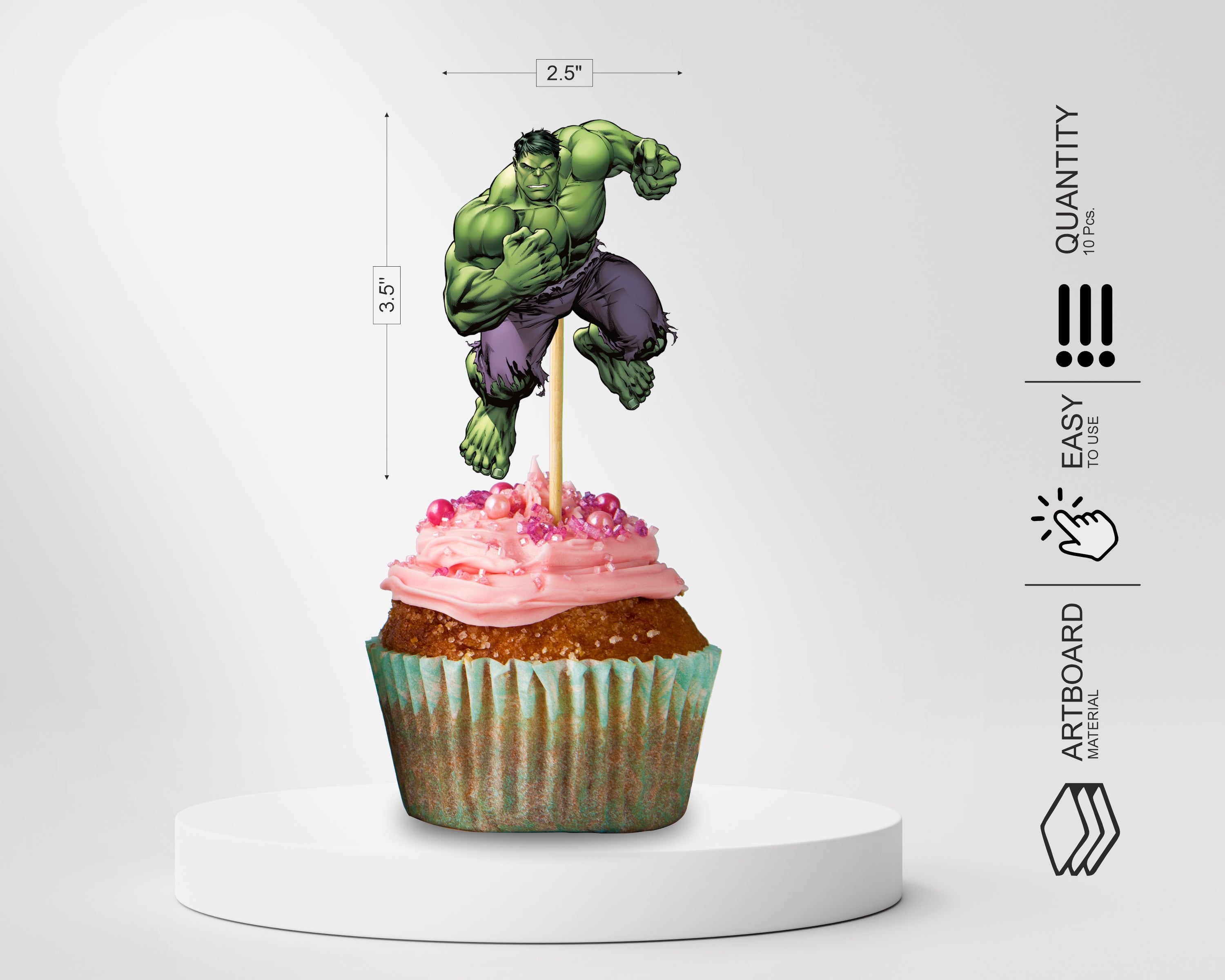PSI Avengers Theme Cup Cake Topper