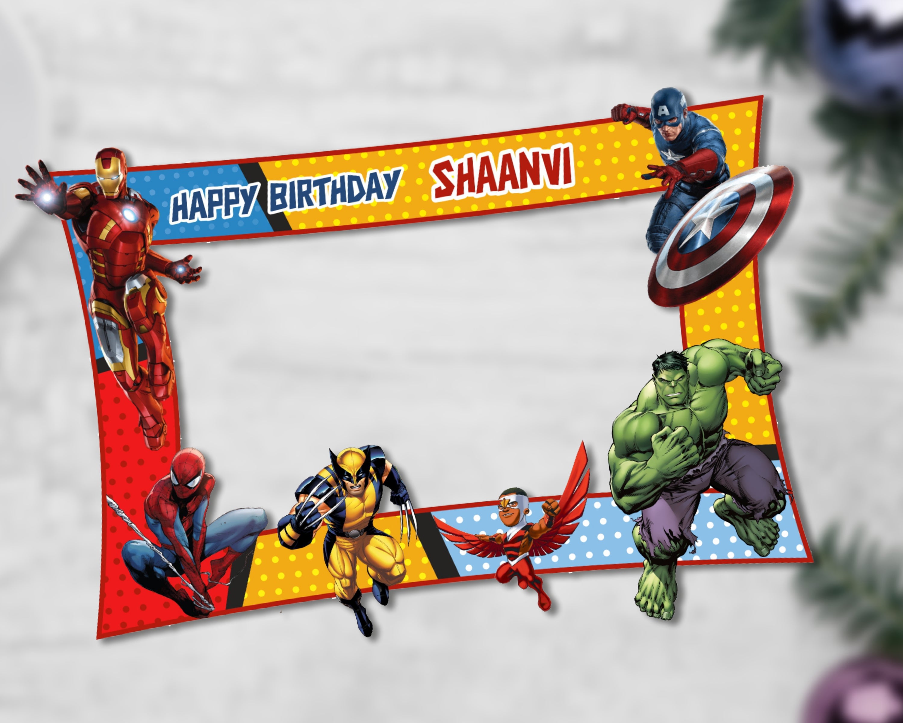PSI Avengers Theme Customized Photobooth