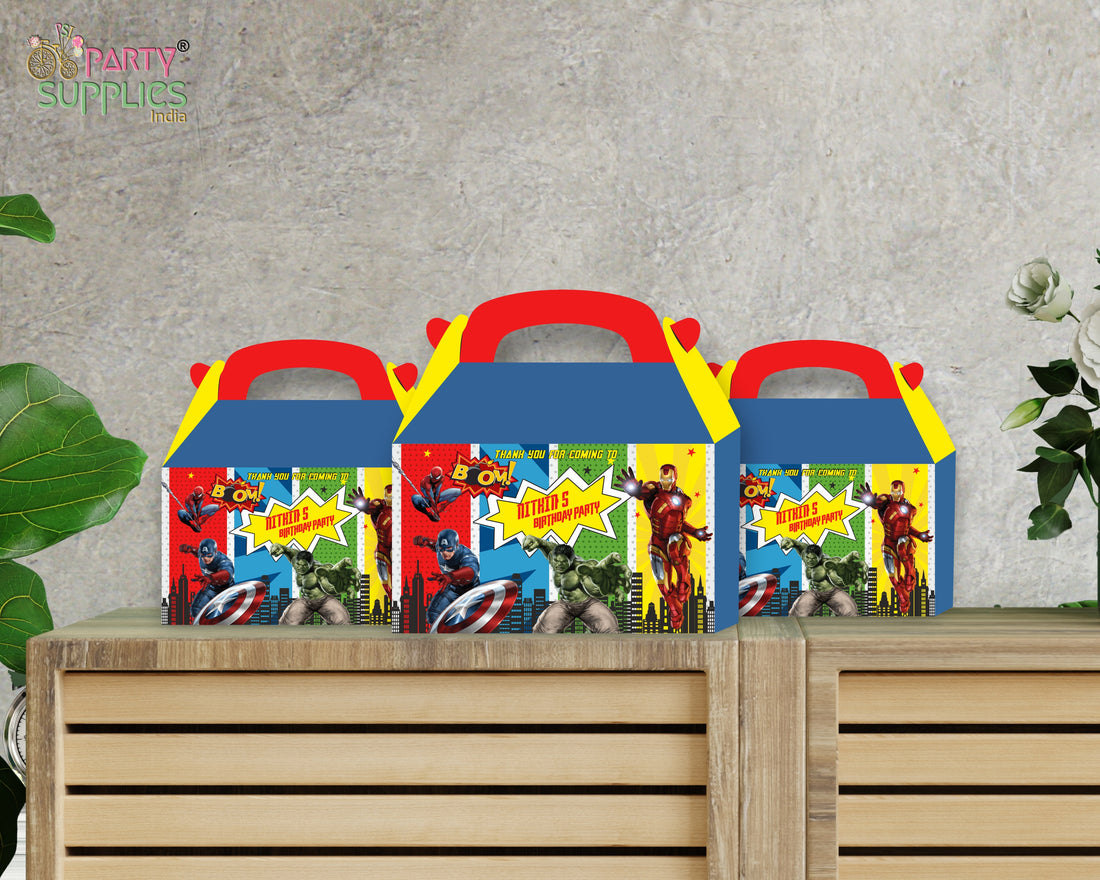 Avengers Theme Goodie Return Gift Boxes