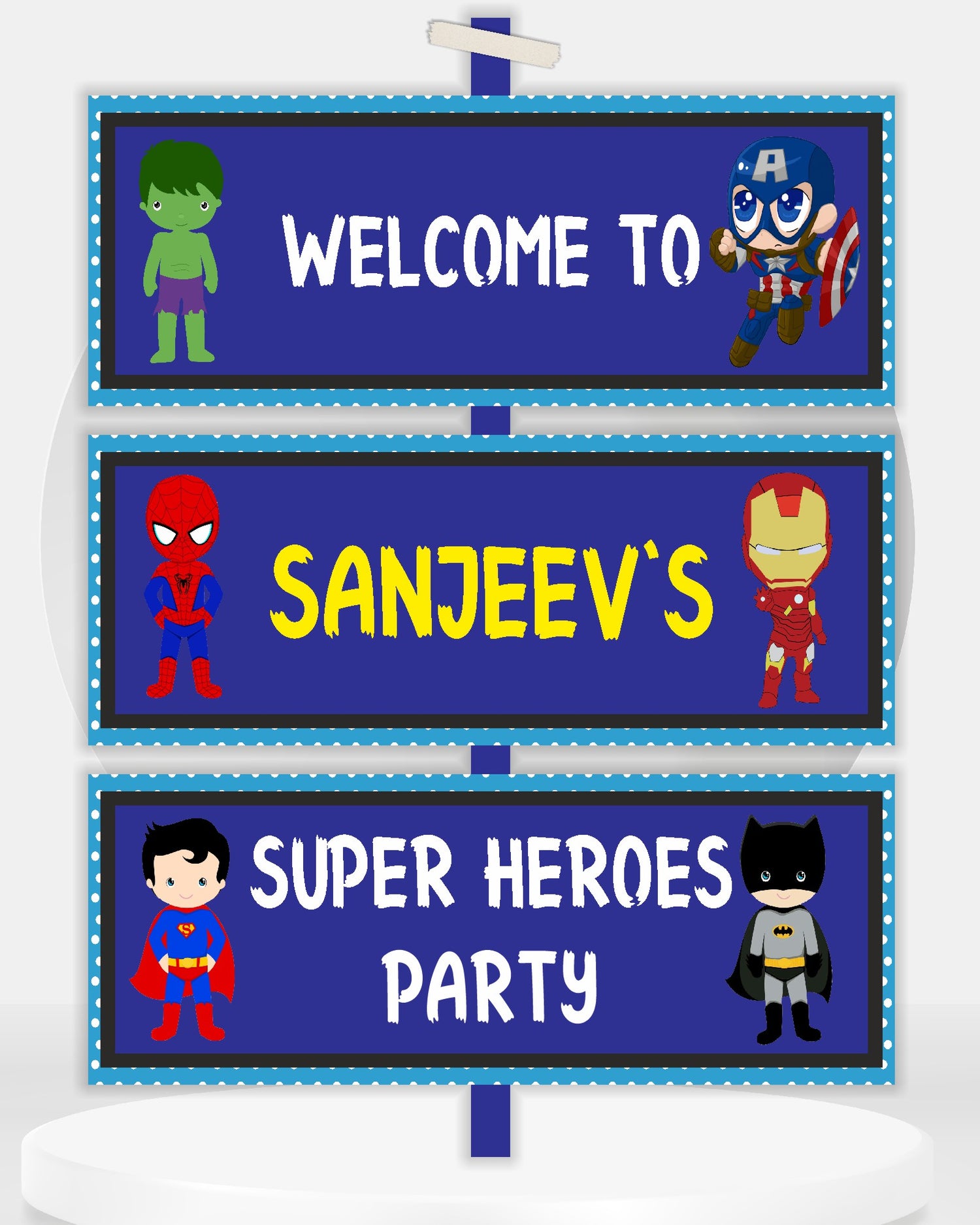 PSI Avengers Theme Door Poster