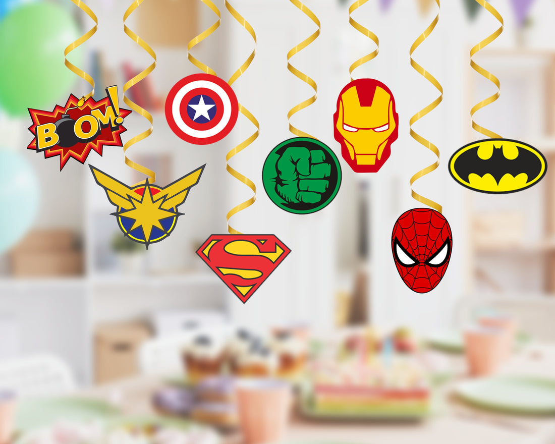 Avengers Theme Personalized Swirls