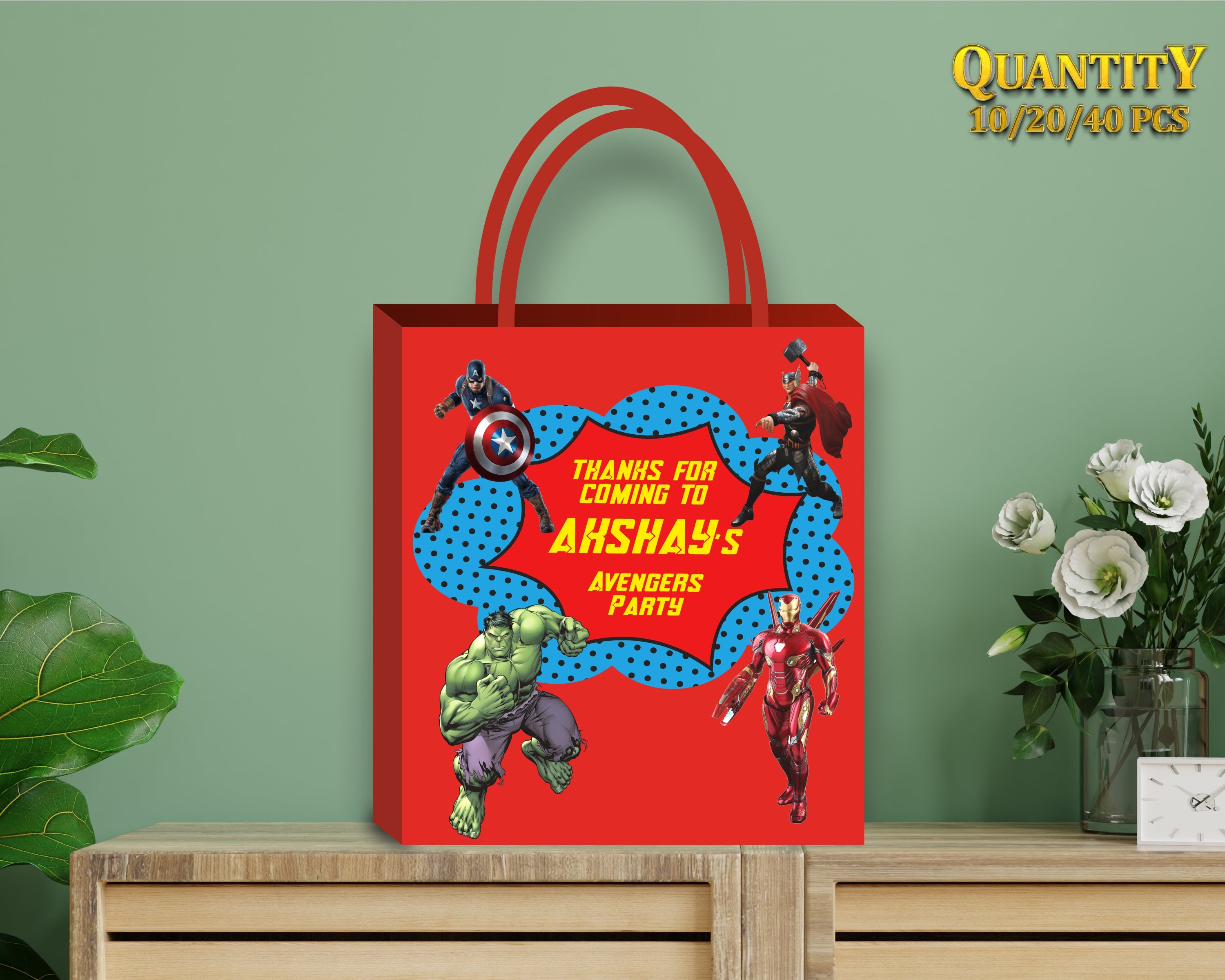 Avengers Theme Return Gift Bag