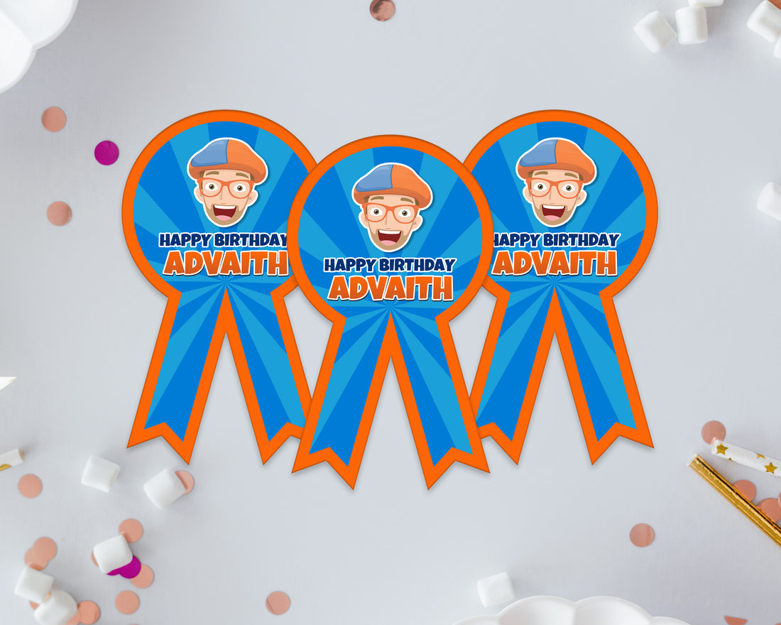Blippi Theme Badges