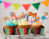 Blippi Theme Characters Cup Cake Topper - image 1 of 3 | Party Supplies India