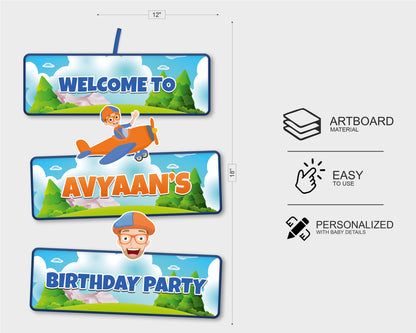 Blippi Customized Door Poster