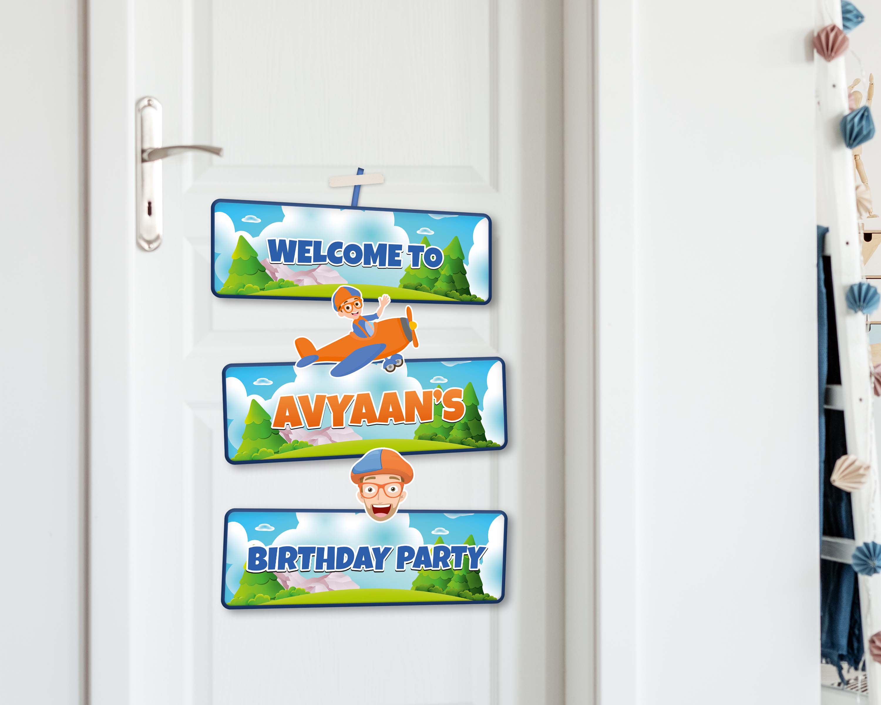 Blippi Customized Door Poster