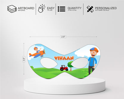 Blippi Theme Customized Eye Mask
